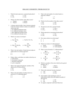 Organic problem set 2