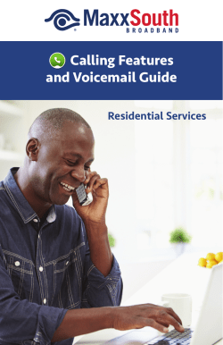 Calling Features and Voicemail Guide