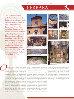 Ferrara, 1171 - The Real Presence