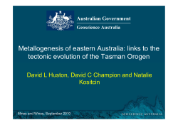 Metallogenesis of eastern Australia: links to the tectonic
