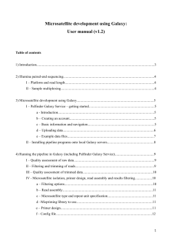 User manual - Palfinder Galaxy Service