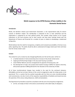DFPNI Review of Rate Liability in the Domestic Rental Sector