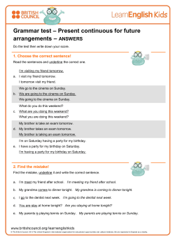 Print the answers - LearnEnglish Kids
