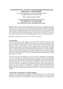 extending ogc styled layer descriptor (sld) for thematic cartography