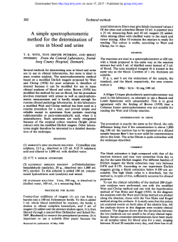 A simple spectrophotometric method for the determination of