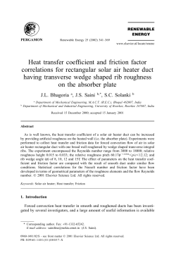 Heat transfer coefficient and friction factor correlations for