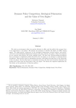 Dynamic Policy Competition, Ideological Polarization and the Value