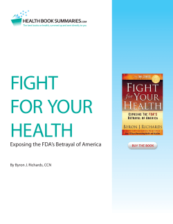 exposing the FDa`s Betrayal of america