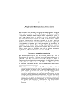 Publication: Platypus and Parliament