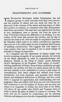 MULTITUDINOUS AND GATHERED HE Ecumenical Movement