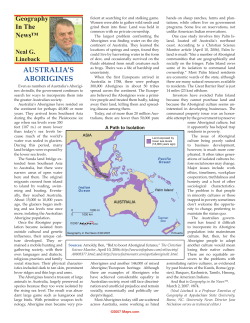 australia`s aborigines