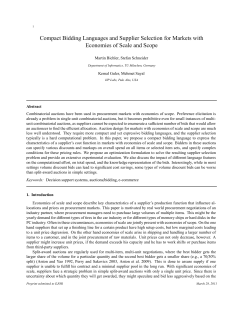 Compact Bidding Languages and Supplier Selection for