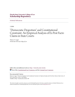 An Empirical Analysis of Ex Post Facto Claims in State Courts