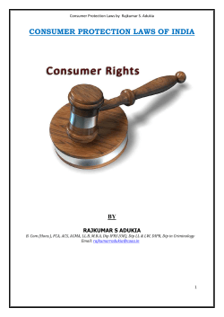 consumer protection laws of india