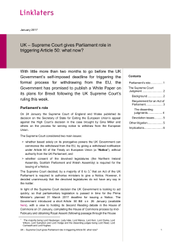 Supreme Court gives Parliament role in triggering Article