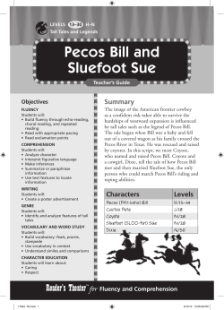 Pecos Bill and Sluefoot Sue