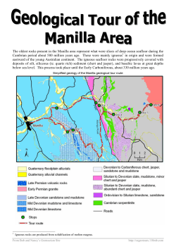 The oldest rocks present in the Manilla area represent what were