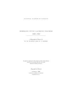 hermann otto laurenz fischer - National Academy of Sciences
