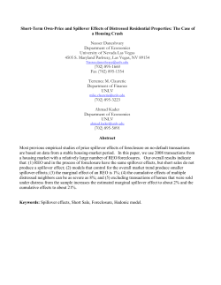 Short-Term Own-Price and Spillover Effects of Distressed