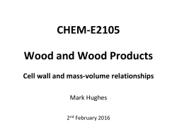 Cell wall and mass-volume relationships