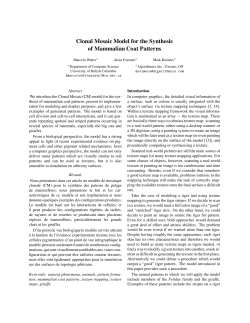 Clonal Mosaic Model for the Synthesis of