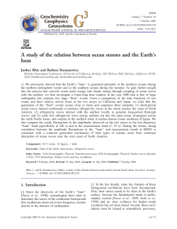 A study of the relation between ocean storms and the Earth`s hum