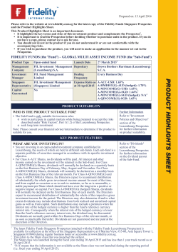 product highlights sheet