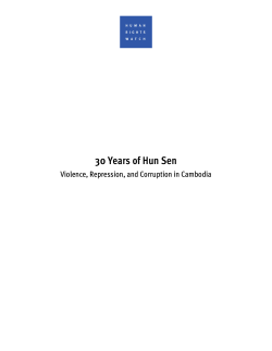 30 Years of Hun Sen