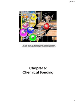 Chapter 6: Chemical Bonding
