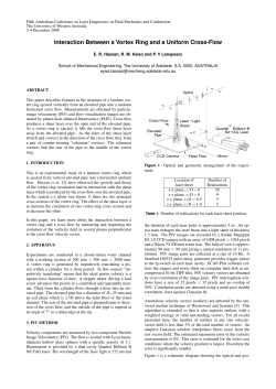 Interaction Between a Vortex Ring and a Uniform Cross-Flow