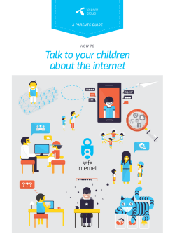 Talk to your children about the internet