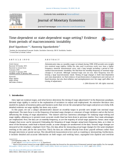 Time-dependent or state-dependent wage