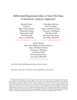 Differential registration bias in voter file data: A sensitivity analysis