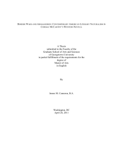 Border wars and Armageddon: contemporary American literary