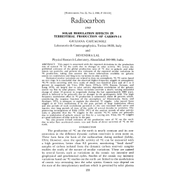 Radiocarbon - Journals at the University of Arizona