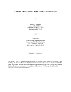 ECONOMIC GROWTH, CIVIL WARS, AND SPATIAL
