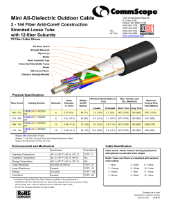 CommScope General Specification Sheet Calculator