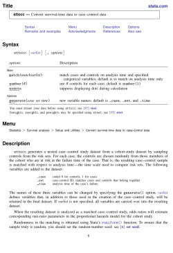Title Syntax Menu Description