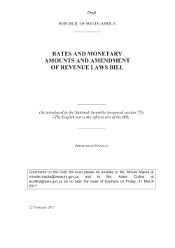 rates and monetary amounts and amendment of