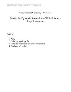 Molecular Dynamic Simulation of united atom liquid n
