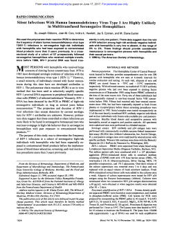 Silent Infections With Human Immunodeficiency