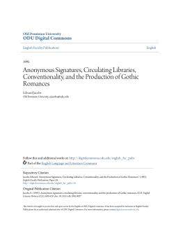 Anonymous Signatures, Circulating Libraries, Conventionality, and