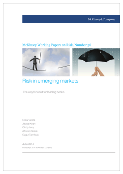 Risk in emerging markets
