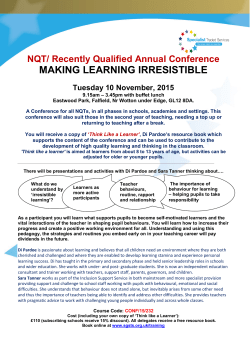 MAKING LEARNING IRRESISTIBLE