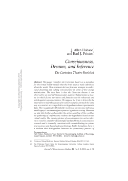 Consciousness, Dreams, and Inference: The Cartesian Theatre