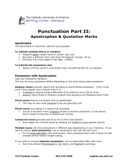 Punctuation II - English - The Catholic University of America