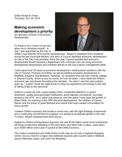 Municipal Monthly - Economic Development