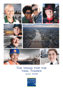 The Vision for the tidal Thames