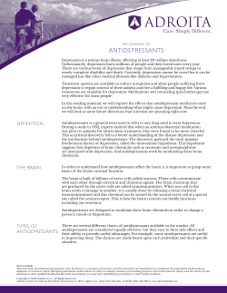 ANTIDEPRESSANTS