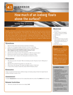 How Much of an Iceberg Floats Above the Surface? (link is external)